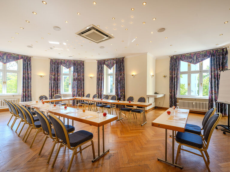 Tagungsraum Kant in U-Form gestellt im Hotel Seehof Berlin nahe der Messe
